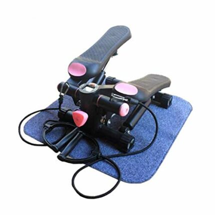 N/A Fitness Mini Stepper Stair Stepper Exercise Equipment with Resistance Bands and Twisting Action 34 * 32 * 19cm