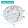 Anika 92499 Marble Effect Toilet Seat Anti Bacterial Coating Chrome Hinges, 43cm x 37.5cm