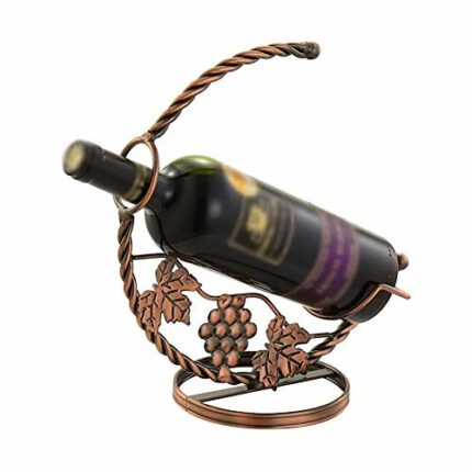 PIBM Stylish Simplicity Wine Rack, Decoration, Wine Shelf, Creative Wine, Twisted Moon, Metal Wine Bottle Rack Bottle Rack for the Home Bars and
