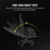 Corsair TC100 RELAXED Gaming Chair - Fabric - Racing-Inspired Design - Lumbar Pillow - Detachable Memory Foam Neck Pillow - Adjustable Seat Heigh