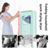 850W Portable Clothes Dryer, Large Capacity Fast Drying Folding Electric Dryer Machine, for Apartment, RV, or Other Compact Space,C