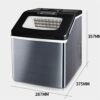 CHUNYU 25kg Commercial Ice MakerMachines Home Countertop Portable Maker Machine Electric Ice Generator