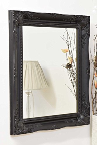 MirrorOutlet Large Black Mirror Classic Ornate Style 26 X 22 ",829167900