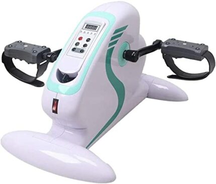 LUNEZY Electric Pedal Exerciser Portable Fitness Exercise Bike Knee Leg Exercise Peddling Machine Adjustable Fitness Rehab Equipment For Seniors
