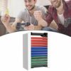 Queen.Y Game Disc Box Storage Rack Holder Durable for PS5 Storage Shelf Hold 36pcs Game Discs (12 PS5 Games Disc Holder)