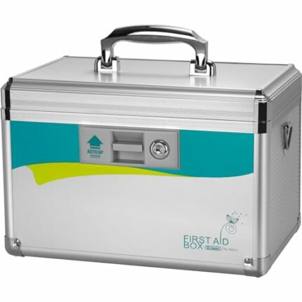 Glosen Medicine Lock Box, Lock Box for Medication 15.9x9.3x8.9 Inch 【Extra Large】