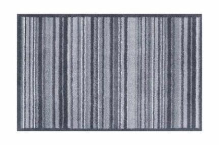 Turtle Mat Runner -Slate Stripe Design - Super Absorbent barrier 75x120cm Multi-Grip back