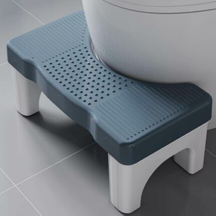 Toilet Stool Poop Stool Adult, Sturdy Plastic Toilet Step Stool for Adults, Portable Toilet Poop Foot Stool for Bathroom, Potty Stool Squat for K