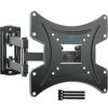 PERLESMITH TV Wall Mount for 13-42 Inch Flat or Curved TVs & Monitors, Full Motion TV Wall Mount with Articulating Arms Swivel Tilt Extends, Corn