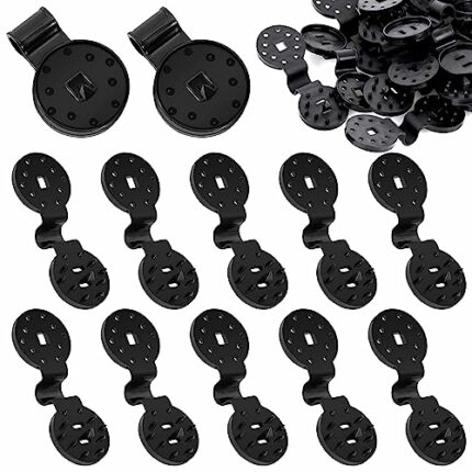 20PCS Shade Cloth Plastic Clips, Shade Cloth Heavy Duty Lock Grip, Reusable Windproof Bulk Clips for Greenhouse Film Sunshade Net Awning Canopy F