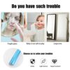 Zoyiancy Wall Mirror Decor Peel and Stick Mirrors Wall, Adhesive Mirror Sheet Soft Non Glass, Mirrors Wall Decor Living Room Bedroom Bathroom, 27