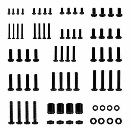 Rentliv Universal TV Mounting Hardware Kit, Fits All TVs Up to 80 inch Includes M4, M5, M6, M8 Screws, Spacers and Washers - Works with Any TV wa