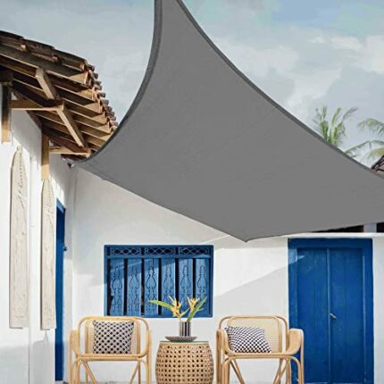 Sunal Sun Shade Sails 3m x 4m, Rectangle Waterproof Shade Sail for Garden, 98% UV Blocking Outdoor Sun Shade Shade Canopy with Free Rope for Outd