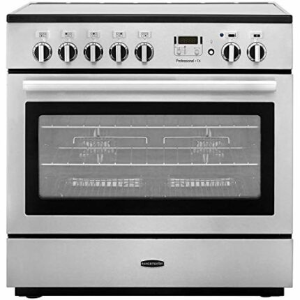Rangemaster PROP90FXEICY/C Freestanding A Rated Electric Range Cooker -Cranberry