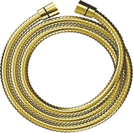 SparkPod Quick Install Shower Hose Replacement - 59 Inches Stainless Steel & Brass Connectors for No-Tools Installation - Extra Long Shower Hose