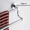 Bathroom Free Punching Long Towel Rack,Stainless Steel Double Towel Bar,Bathroom Towel Hanging Rod Wall Mount Towel Bar 30Cm/D