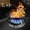 Wgwioo Gas Cooktop, Tempered Glass Gas Cooktop, 2 Burners Gas Stoves Cooktop with Thermocouple Protection, Built in Gas Stove,Natural gas