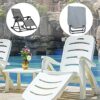2 Pack Folding Reclining Chair Cover with Storage Bag & Drawstring, Heavy Duty Oxford Weatherproof Zero Gravity Chairs Cover Dustproof Anti-UV Su