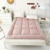UE-MAOLU Folding Roll Up Futon Mattress, Floor Mattress Thicken Portable Tatami Mat Guest Soft Breathable Sleeping Pad For Travel Camping (Color