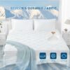 Sunflower Cooling Quilted Full Mattress Protector, Mattress Pad Full Chill Soft, Full Mattress Cover Waterproof, 18-22" Extra Deep Pocket Thin Ve