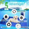 CHONGHAN Water Cooling Mattress, Fan Cooling Mattress Air Conditioner Water Circulation Cooling System with Remote Control 160 x 140 cm