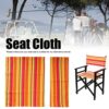 Chair Canvas Cover, 1 Set Replacement Cover Canvas Directors Seat Cloth Chair Orange Home Supplies Furniture Accessories for Household Furniture