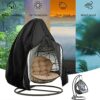 Aoleytech Double Hanging Garden Egg Chair Cover, Waterproof Outdoor Hanging Egg Chair Cover Anti-Dust Garden Rattan Swing Egg Chair Protective Co