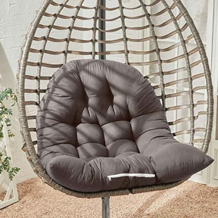 Warmiehomy Egg Chair Cushion, Swing Hanging Chair Cushion Thicken Hanging Basket Chair Cushion Rattan Cushion Egg Chair Cushion for Garden Outdoo