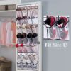 AOODA 28 Large Mesh Pockets Over The Door Shoe Rack, Hanging Shoe Organizer for Closet Hanging Shoe Rack Holder Hanger, White