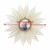 WLABCD Mirror Sunburst Wall Mirror, 3D Large Round Metal Starburst Decorative Wall Mirror, Dining Room, Living Room,Porch Decorative Hanging Mirr
