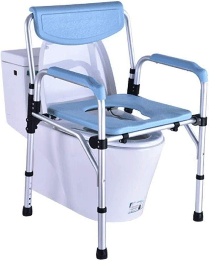 LILIKY Old People's Toilet Chair Mobile Toilet Stool Pregnant Women's Toilet Chair Toilet Chair Bathing Chair Bathing Chair