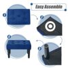 BRIAN & DANY Small Footstool Ottoman, Velvet Wooden Foot Stool Ottoman with Wood Legs, Sofa Footrest Extra Seating for Living Room Entryway Offic