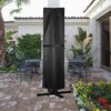 widesmile Garden Parasol Cover Large Outdoor Cantilever Parasol Cover Waterproof 420D Oxford Fabric Patio Umbrella Cover Heavy Duty with Zip and