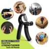 Exology Fitness 5-60 kg Grip Strengthener Exerciser – Adjustable Hand Grips Strengthener with Stainless Steel Spring for Strong Wrists, Fingers,