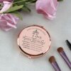 Cawnefil 75th Birthday Gifts for Women Rose Gold Compact Makeup Mirror Happy 75 Birthday Gift Ideas for Women 75th Birthday Gift for Aunt Mom Gra