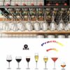 Wine Glass Rack Metal/Wine Glass Hanger Rack Hanging Storage Wine Holder/Champagne Glass Goblets Stemware Rack Holder, for Bar Kitchen Cabinet