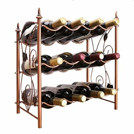 KXDCZ Wine rack freestanding wine rack storage rack desktop iron wine display stand