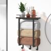 Towel Racks for Bathroom Wall Mounted, Cinati Metal Bath Towel Holder with Wood Shelf and 3 Hooks, Towel Storage for Small Bathroom Decor or RV,
