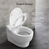 Toilet Seat, Soft Close Toilet Seats White with Quick Release for Easy Clean, Top Fixing, Stay Tight Toilet Lid Oval Shape, Heavy Duty Urea-Forma