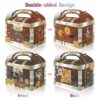 Treasure Chest Party Favor Box，Pirate Treasure Chest For Kids，Pirate Birthday Party Supplies,12Pce Pirate Gift Box