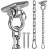 WAREMAID Hammock Chair Hanging Kit Swing Ceiling Mount, Heavy Duty Swing Hanger Hook with Chain, Playground Hanging Chair, Swing Set, Yoga, Tree,