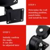 NMD&LR TV Wall Bracket Mount, Tilt & Swivel TV Holder Rack 14-24 Inch, VESA 75 * 75mm or 100 * 100mm, 15KG Max Weight Capacity