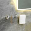 Towel Rail Self Adhesive Towel Rack Wall Mounted No Drill Towel Holder Anti-rust Zinc Alloy/Acrylic For Bathroom Balcony,golden C,60cm