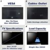 TV Wall Mount, Tilt TV Wall Bracket for 14-32 inch LED/LCD/OLED Flat & Curved TV Support 25kg with VESA 75x75mm-200x200mm, TV Bracket 32 inch TV