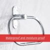 Towel Ring without Drilling, Towel Holder, Round, Stainless Steel Towel Holder, Bathroom, Patented Adhesive, Self-Adhesive Towel Hook