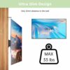 ‎CTDMJ Monitor Wall Mount Most 14-24“ TVs Computer Universal Low Profile RV TV Wall Bracket Mount VESA Up to 100x100mm Max Weight 33lbs Fits 16 1