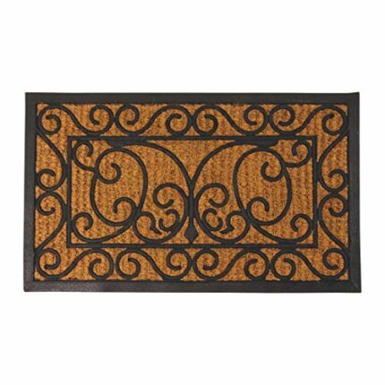Esschert Design Rubber doormat/cocos L, RB08, Rubber and coir, 75x45x1 -