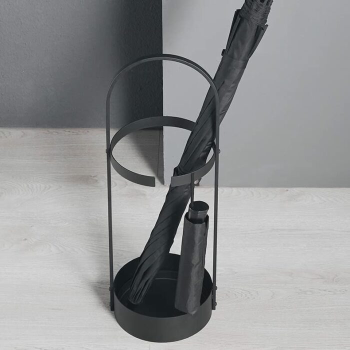 DINGZZ Umbrella Rack Black Storage Bucket Drain Rack Water Receiver Storage Basket Long and Short Umbrella