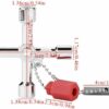 Jormftte 6-Way Utility Meter Boxes Key, Radiator Key, Electric Meter Box Key, Gas Meter Box Key, Square Triangle Round Key Water Tap Faucet Open-