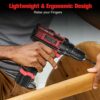 Bamse Cordless Drill Driver 12V, Electric Screwdriver with 18+1 Torque, 3/8" Chuck, 2 Speed, 30Nm Power Drill with LED Light, 1 Battery 1.5Ah Inc
